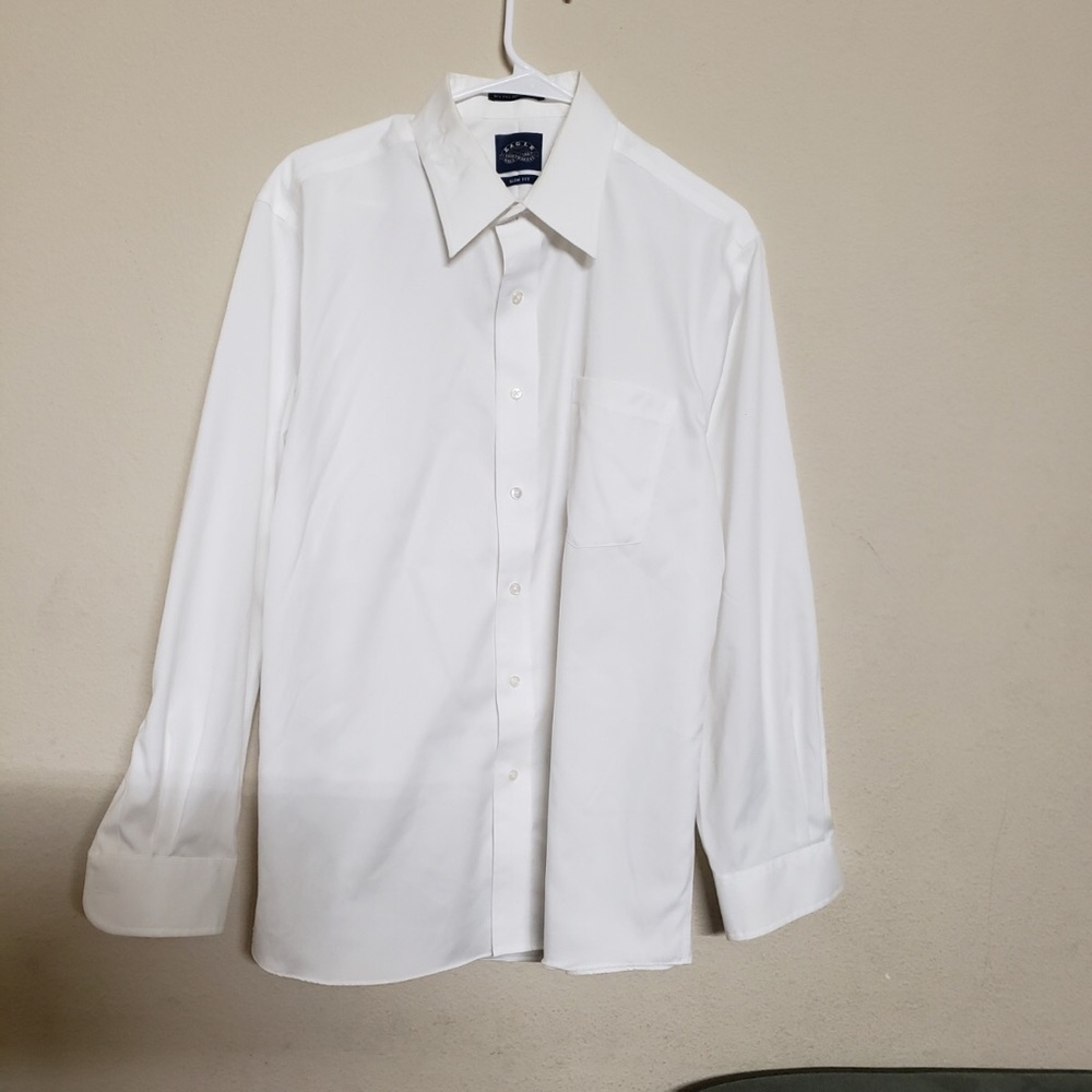 Eagle Shirtmakers Pearl White Slim Fit